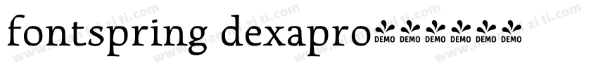 fontspring dexapro字体转换